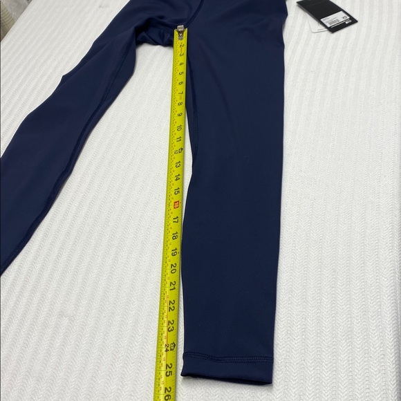 Leggings High Waist Yoga Sport 90 Degree By Reflex Athleisure Navy Blue Size XS - Picture 10 of 10